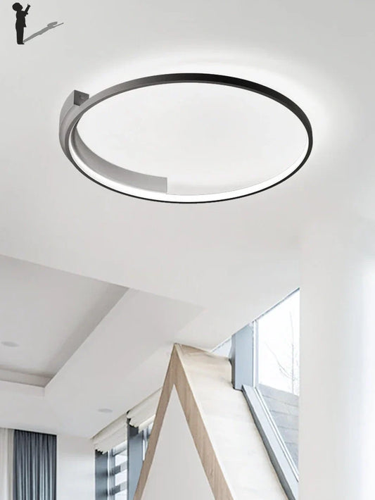 Modern minimalist ceiling lamp with 40cm iron construction and LED lighting