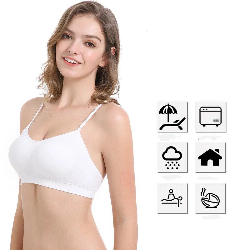Disposable Underwear Sets: 5-Pack with Parallel and Cross Belt Designs in White
