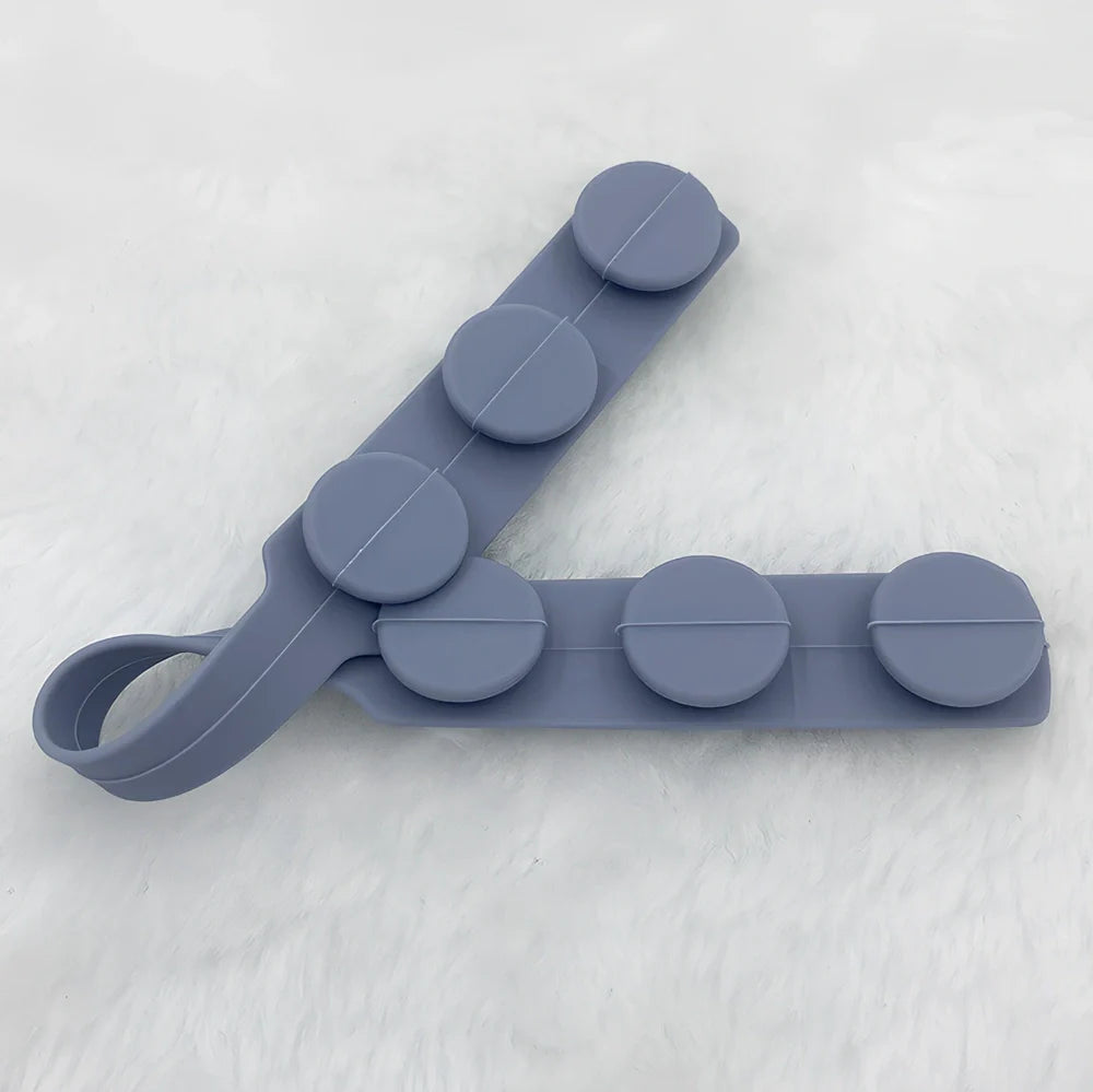 Silicone mask extension strap showing 1.5cm width and colour options including transparent