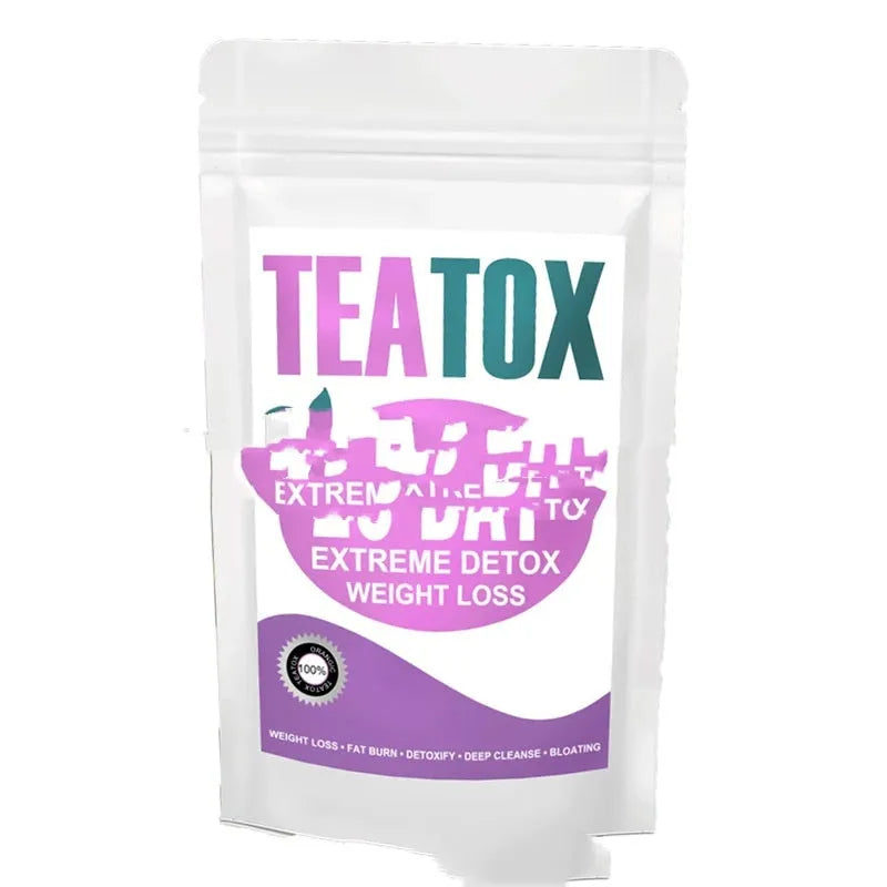 28 Day Slim Flat Tummy Tea variety pack for women's herbal detox and wellness programme