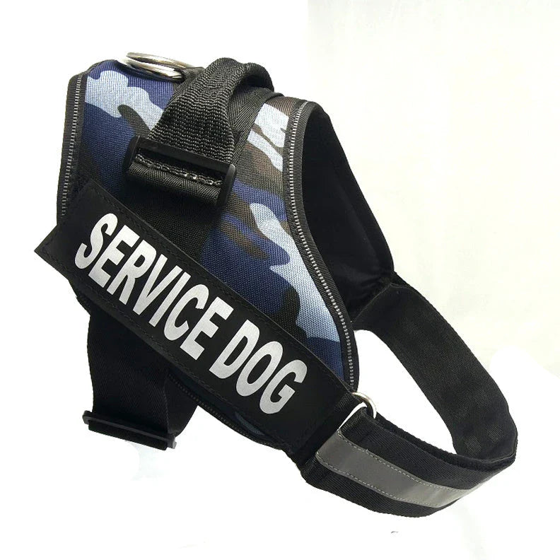 Durable nylon dog chest harness in a variety of sizes and colors for dogs of all shapes and sizes