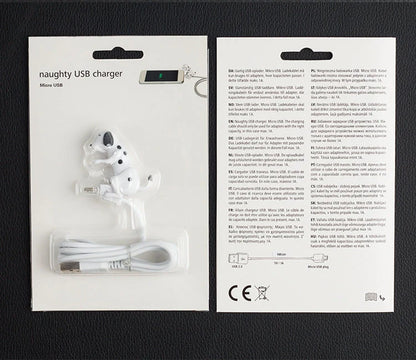 Rogue Dog Data Cable Type C for Android with playful puppy design