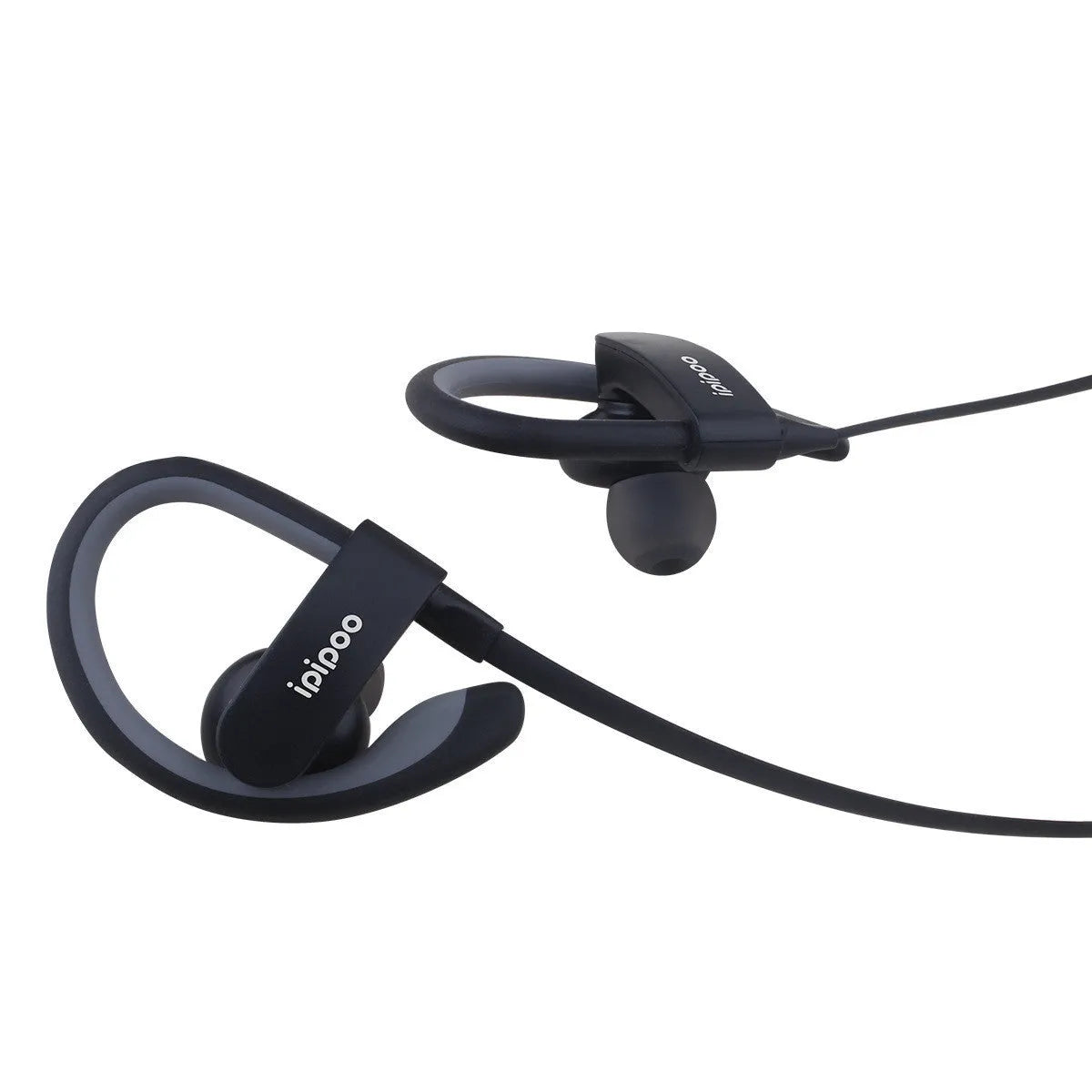 Wireless sports headphones in blue colour with earplug design for running and fitness
