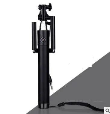 Telescopic line-controlled self-timer rods, three generations design, aluminium alloy construction, with factory direct sales, convenient for mobile photography, tripods, and group shots, available in blue, gold, black, rose red, and green.