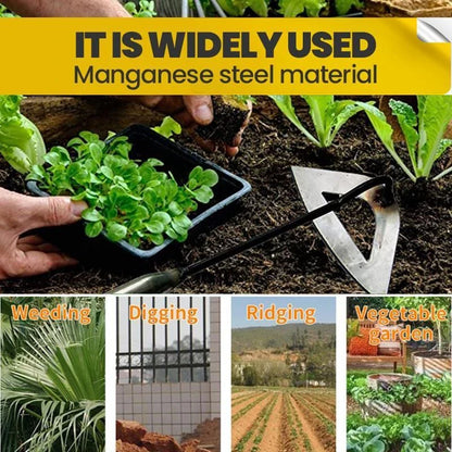 Premium Manganese Steel Garden Hoe - Durable and Versatile Gardening Tool
