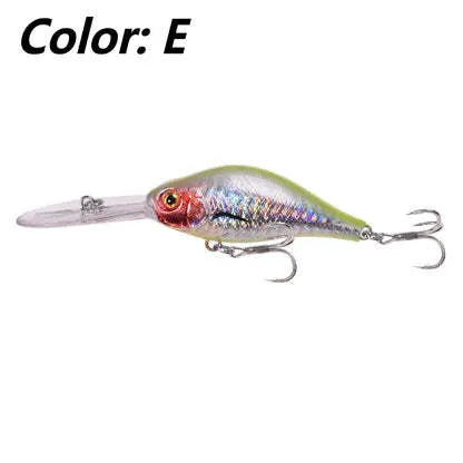Floating Rock 10.5cm deep diving soft plastic minnow lure in multiple colours for freshwater fishing.