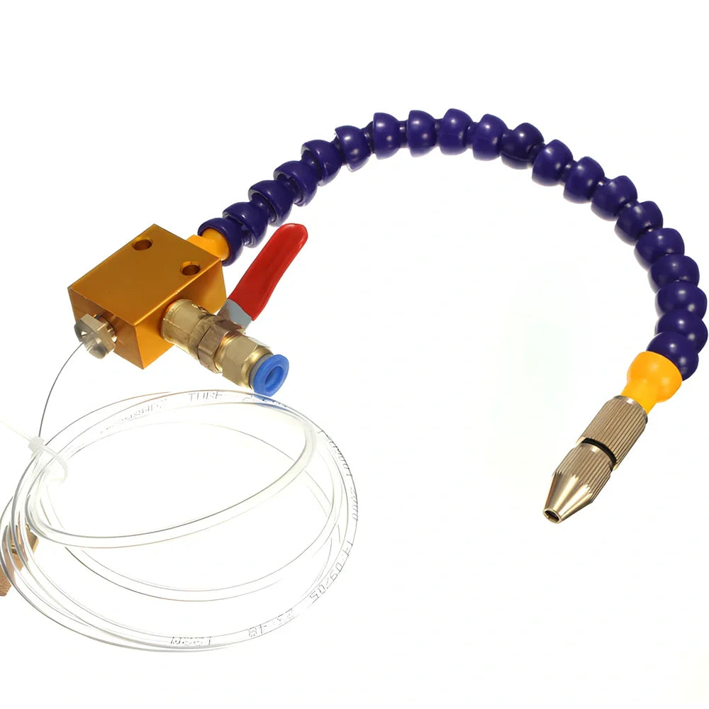 Machine tool spray cooling unit with adjustable atomizer for 80% coolant reduction in CNC operations