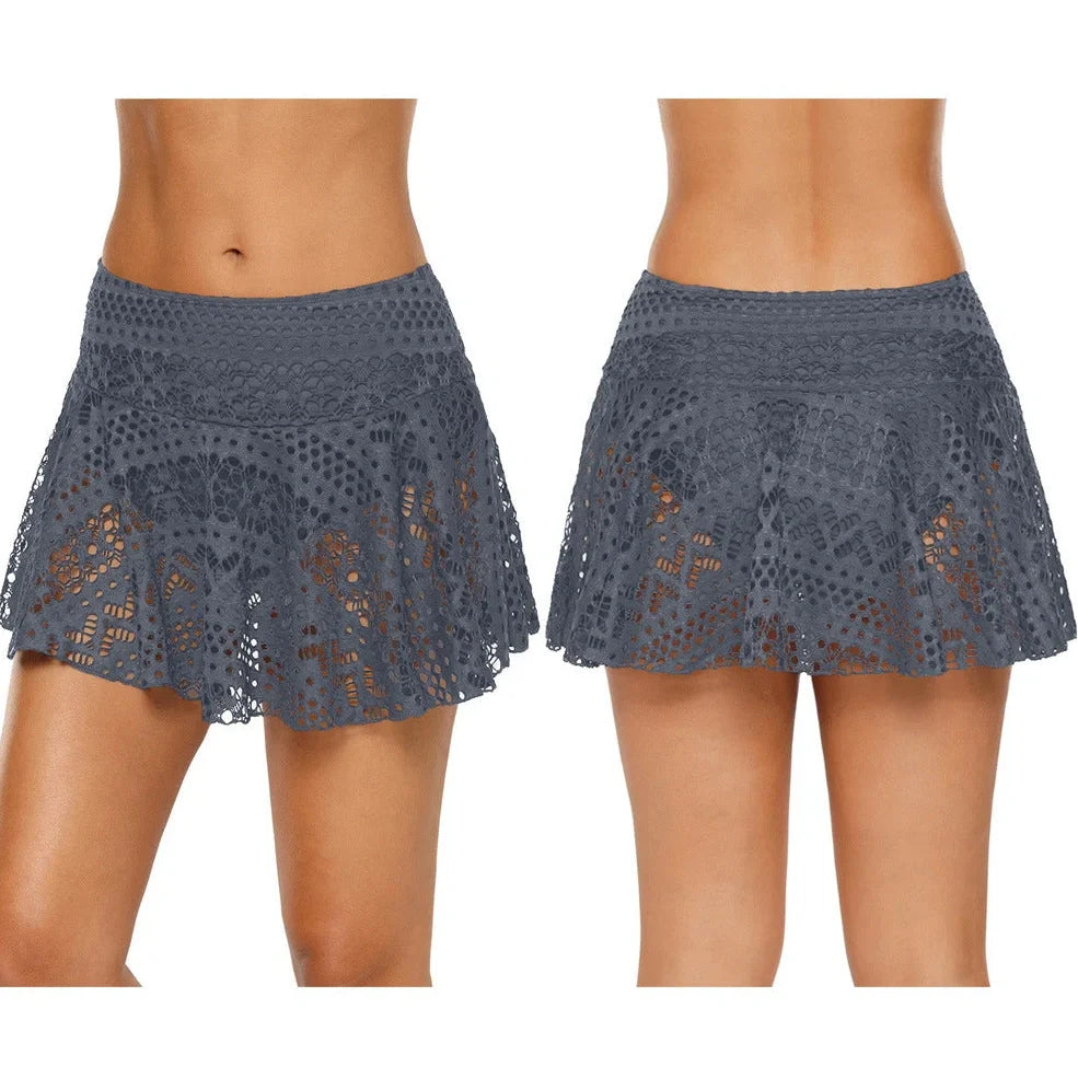 Men's lace swim trunks in multiple colours with polyester fabric and size options from S to XXL