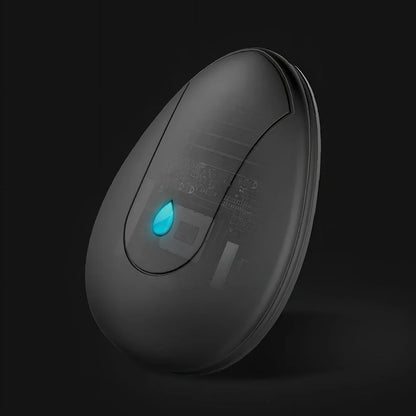 Black drop-shaped running corrector with posture analysis and 11 sports metrics tracking