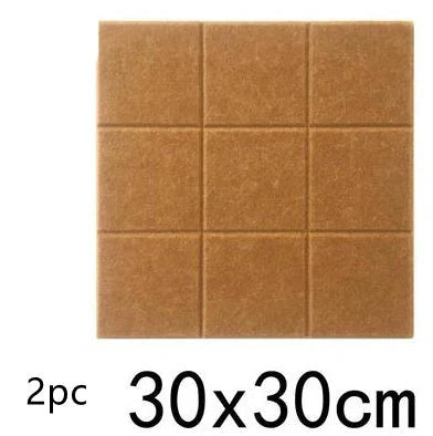 Nordic Small Square Felt Message Board Photo Wall with V-Groove Design in various colors