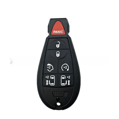 Dodge car key shell replacement in ABS brass, 85x42x15mm, with nylon case for Chrysler vehicles