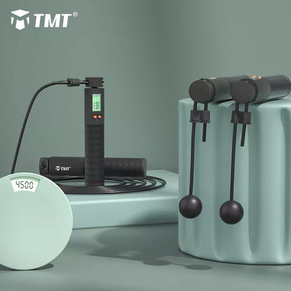 TMT Electronic Wireless Skipping Rope with digital counter and non-slip handle