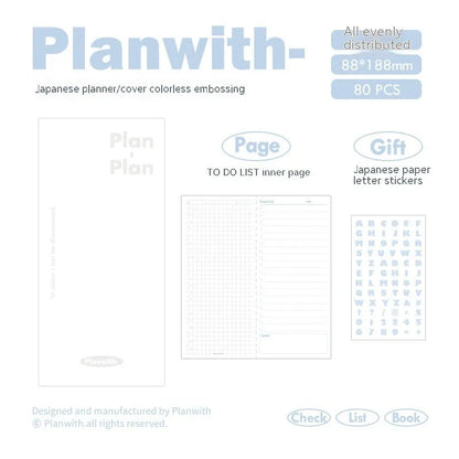 A5 embossed meter book with paper cover showing five colour options: white, purple, blue, grey, and protective cover