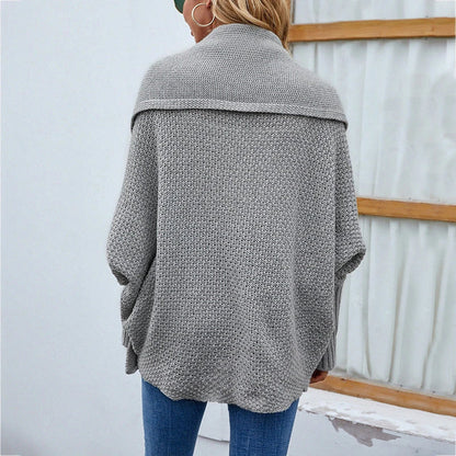 A stylish, knitted cardigan jacket for women in a variety of colors and sizes