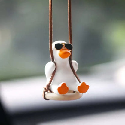 Car Swing Duck Pendant Ornament Doll - colorful cartoon duck decoration