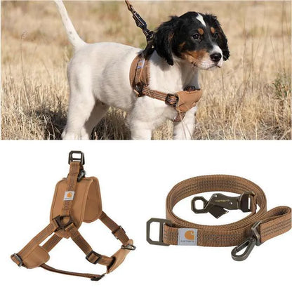 Dog training chest strap harness with reflective hand holding rope in three sizes for medium to extra large breeds