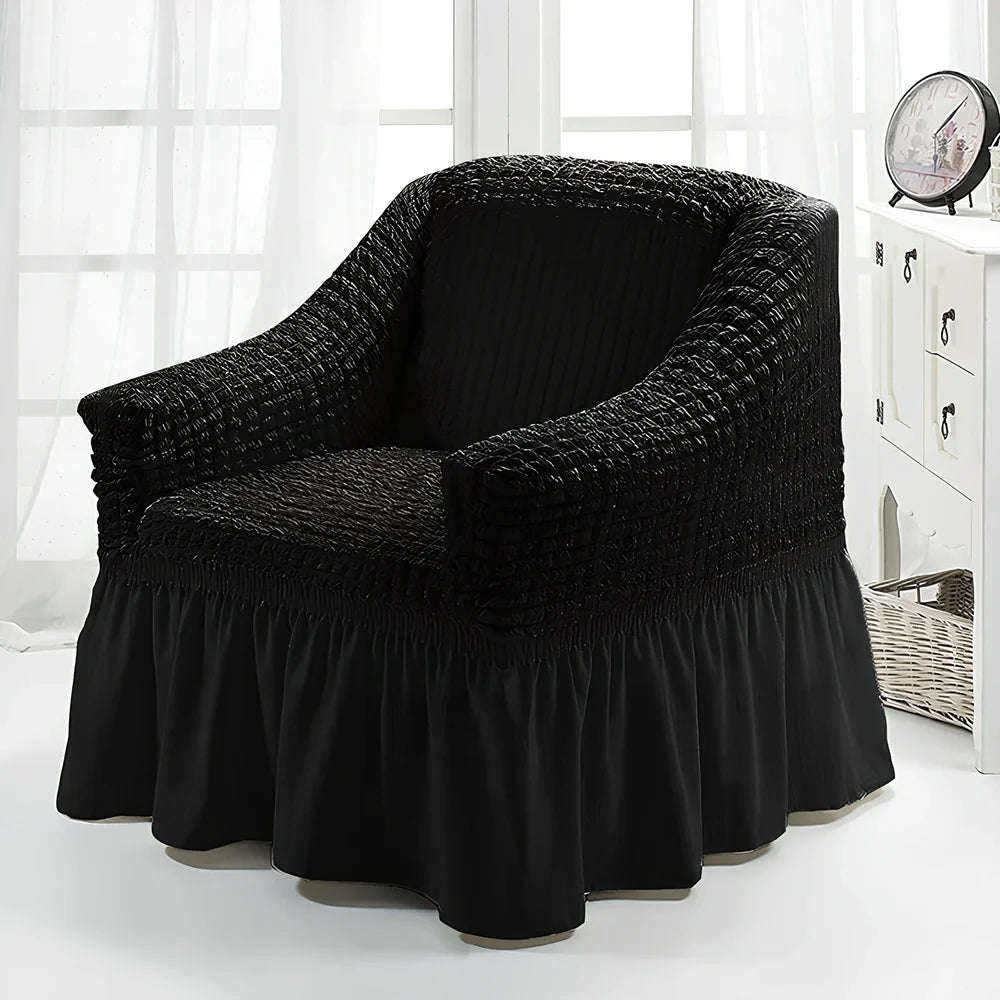 Branbird American single sofa cover with skirt design on 90-140cm furniture