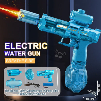 Ice Mouse electric water gun toy with 500ml water tank and high-speed firing system