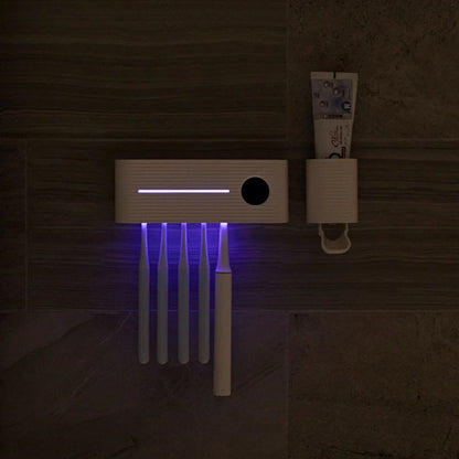 UV Toothbrush Sterilizer eliminating 99.9% of germs with medical-grade UVC light