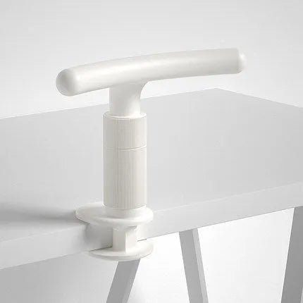 Children's ABS desk-mounted sitting posture corrector in blue, pink, or white for study desks.