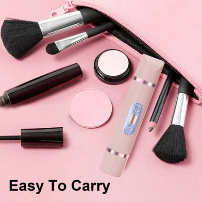 Dual-head electric razor for painless, mess-free hair removal on the face, underarms, bikini line, and legs