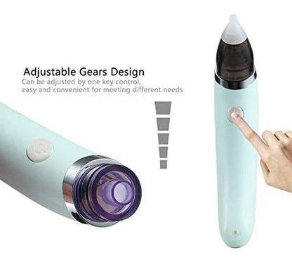 Electric Nasal Aspirator with Adjustable Suction Power and Soft Silicone Tips for Gentle Nasal Clearing in Babies