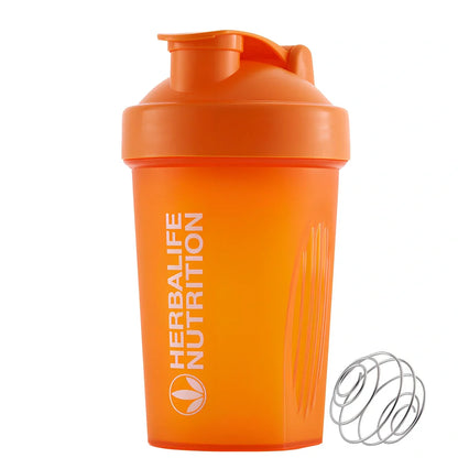 400ml sport shaker bottle with screw cap in multiple colour options showing 16.5cm height