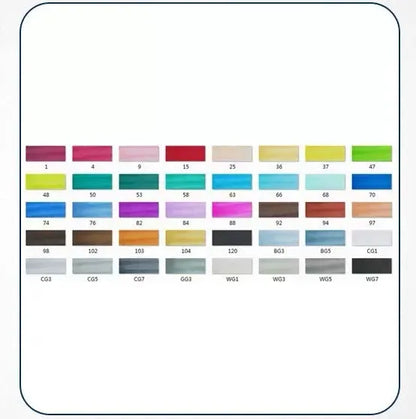 Double-headed alcohol-based oily colour animation paint pens with round and inclined tips for professional art students