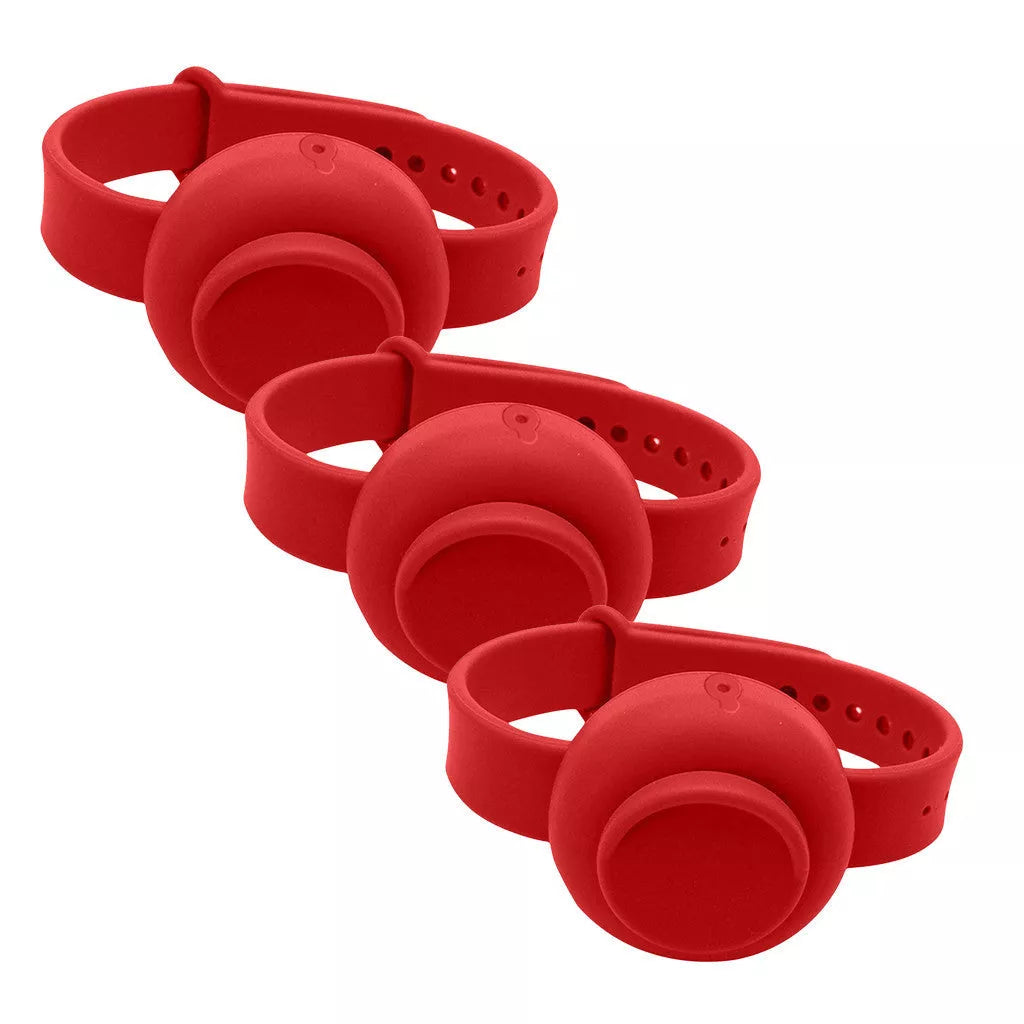 Portable Silicone Disinfectant Bracelet in various colors for easy hygiene access