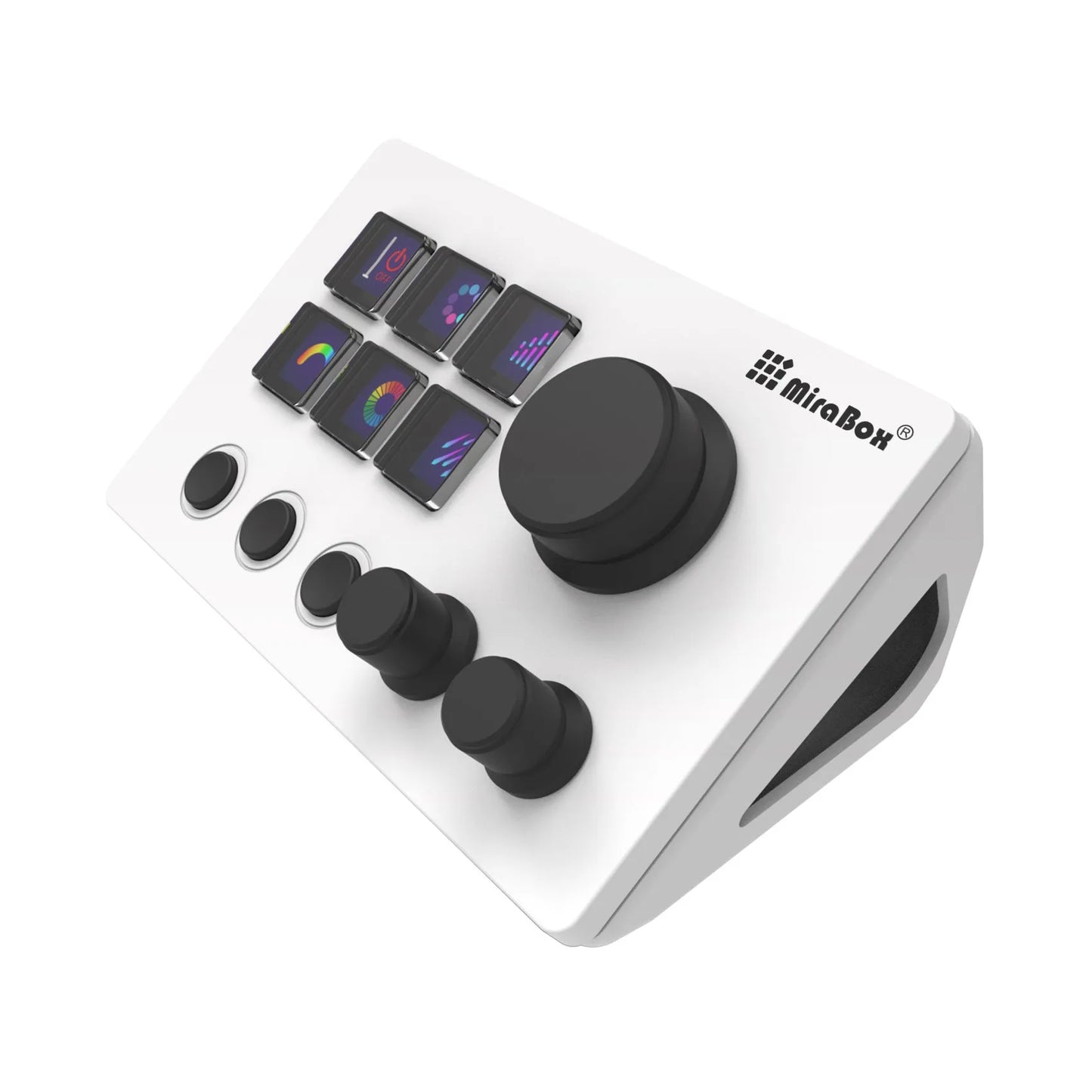 Black and white Visual Keyboard N3 USB numeric keypad with data cable and mounting bracket.