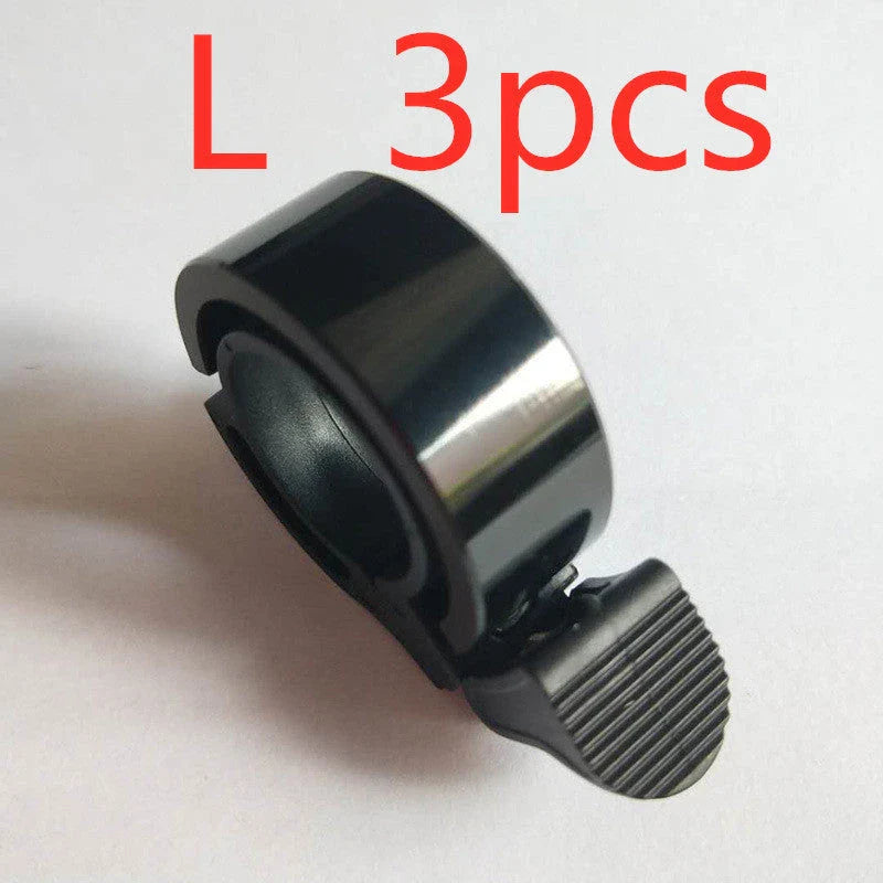 Sleek aluminum alloy bicycle bell with advanced sound alarm for safe cycling on mountain bikes and road bikes