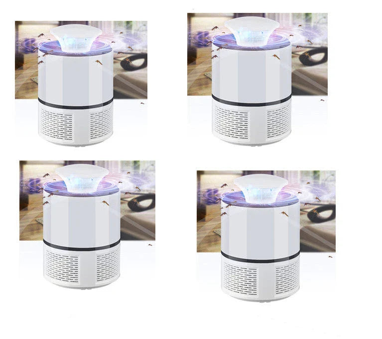 Quiet Mosquito Repelling Lamp - Effective insect zapper with low-noise fan, 360-400nm purple light, and automatic on/off sensor