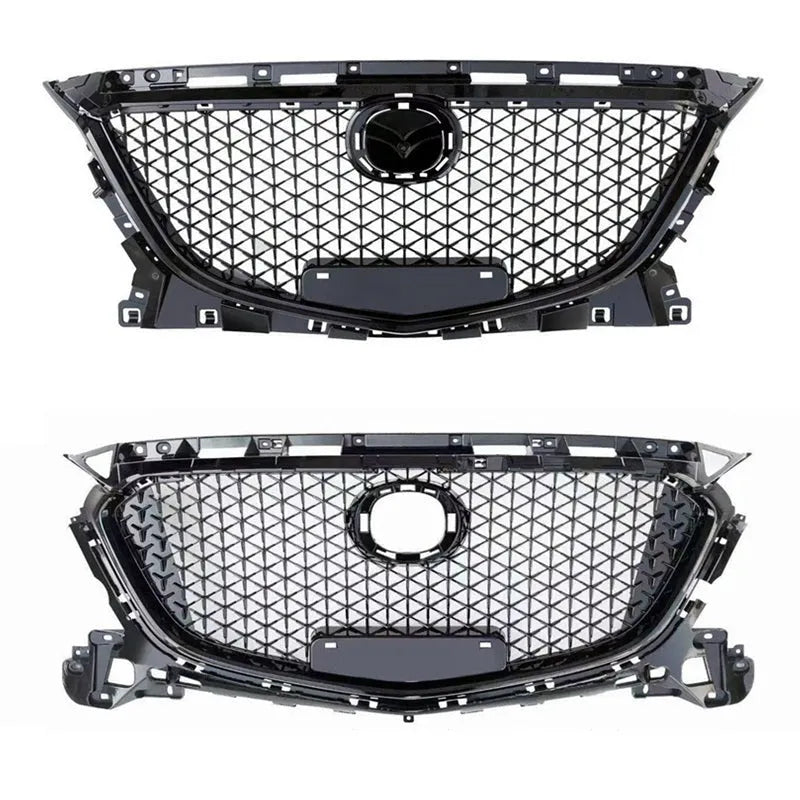 M10 model three-section front shovel car tail for Unksera vehicles in honeycomb silver finish