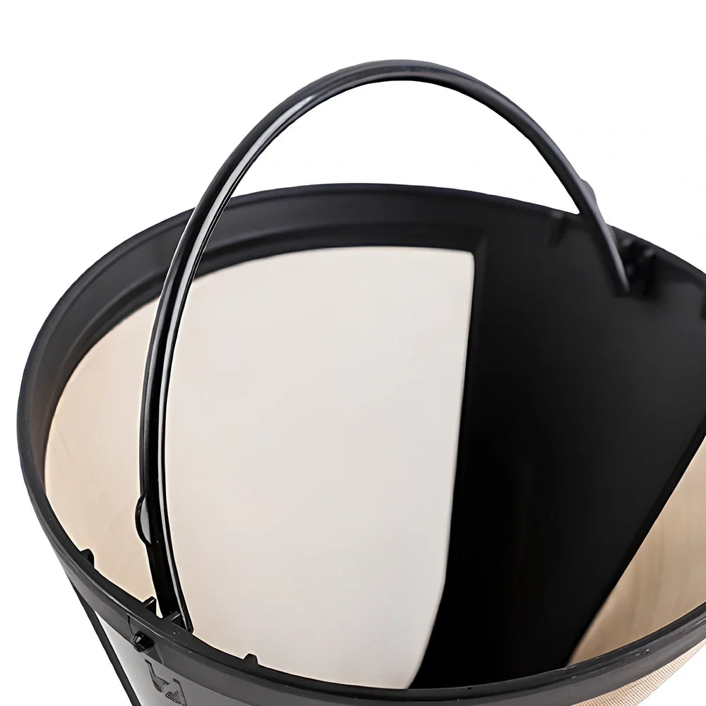 Stainless steel permanent coffee filter with 120mm width, no paper needed