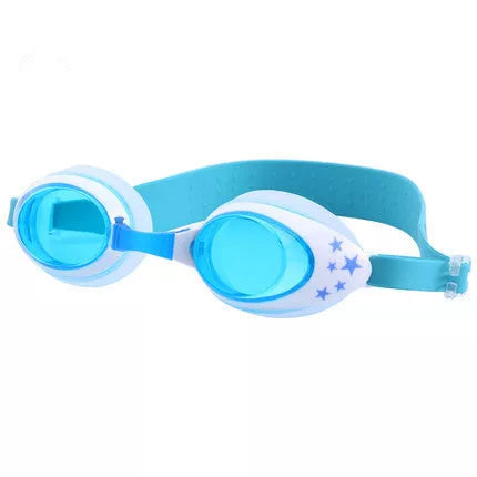 Children's waterproof and anti-fog swimming goggles in multiple colors