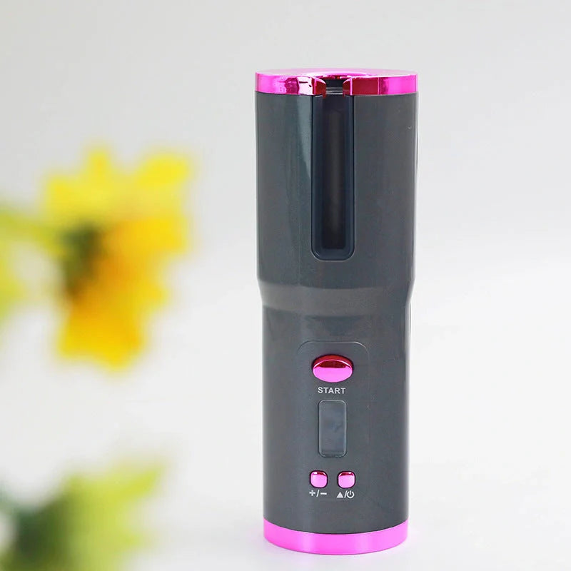 Multifunctional Automatic Wireless Curling Iron with LCD display and cordless design