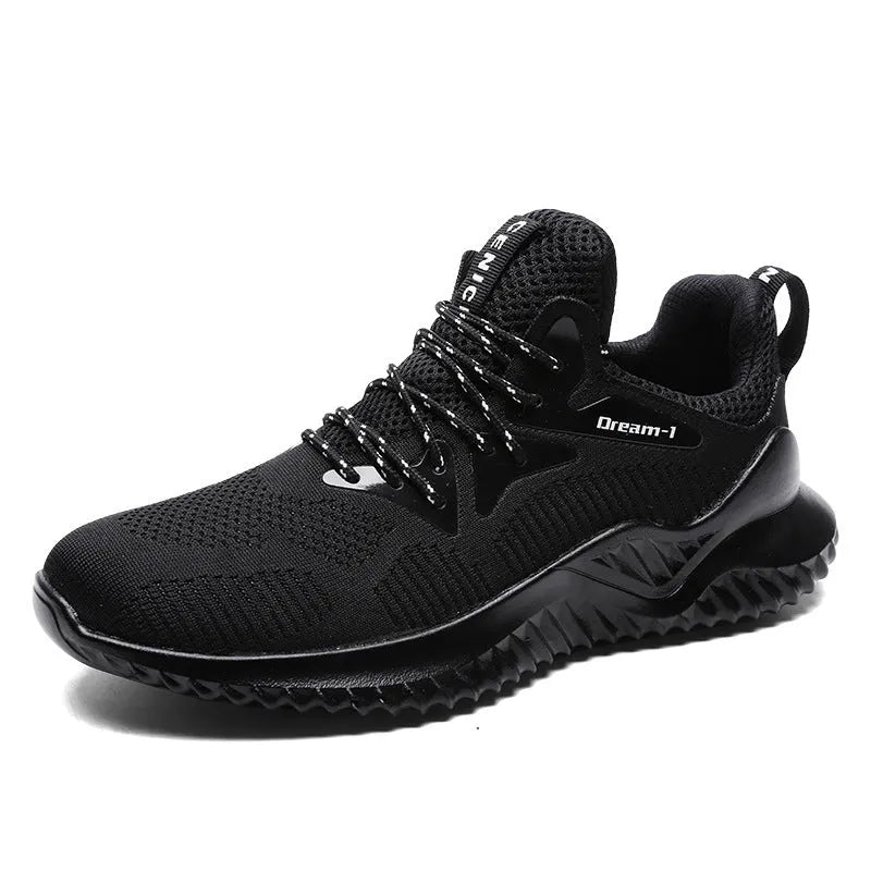 Men's breathable running shoes with mesh upper in multiple colour options