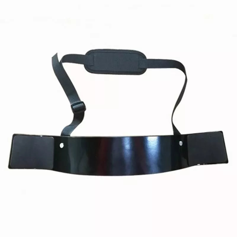 Aluminum alloy biceps training board with adjustable straps and sponge pads