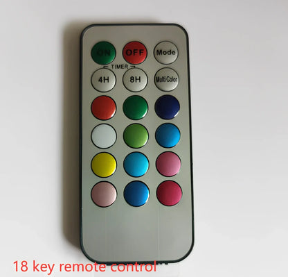 LED electronic candle lamp with remote control in cylindrical paraffin casing