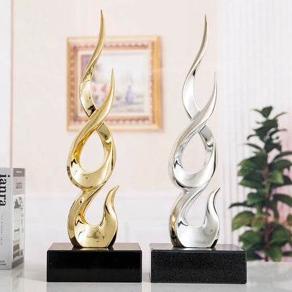 Festival high-rise decoration crafts in resin with custom colour options and modern minimalist design