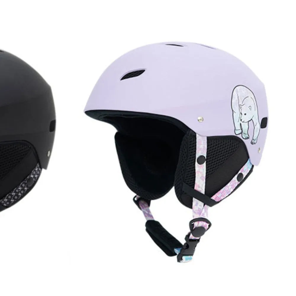 Men's ski helmet with EPS foam and ABS shell construction in various colour designs