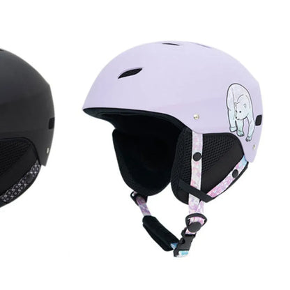 Men's ski helmet with EPS foam and ABS shell construction in various colour designs
