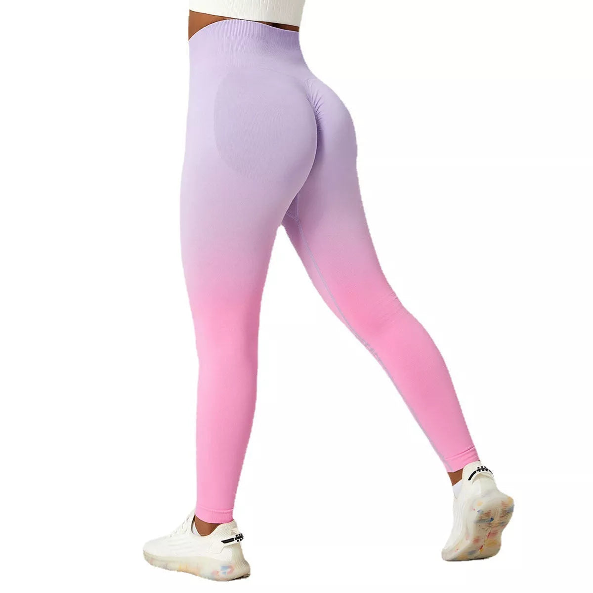 Gradient Fitness High Waist Sportswear Tight Outdoor Pants for Women in various colors