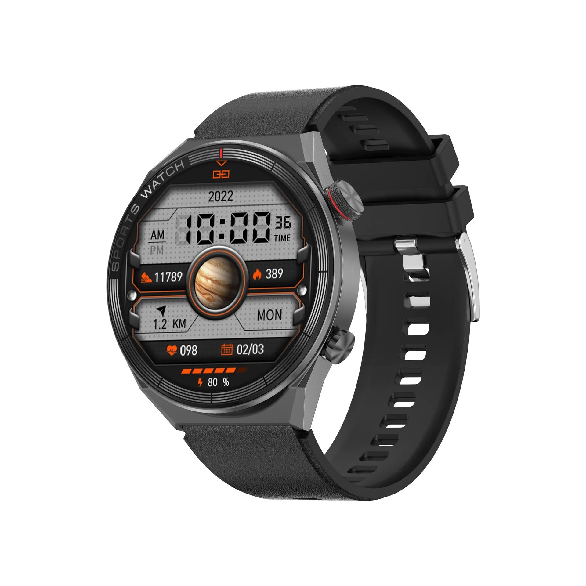 Large screen Bluetooth smart watch with 1.5-inch display showing interface