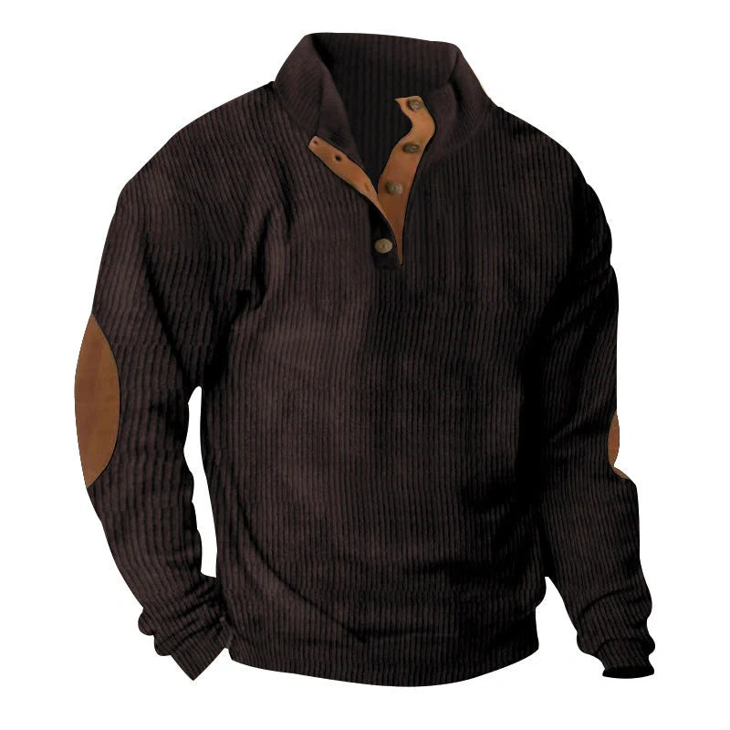 Comfy Corduroy Stand Collar Sweater in various colors for stylish and comfortable wear
