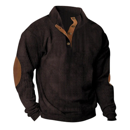 Comfy Corduroy Stand Collar Sweater in various colors for stylish and comfortable wear