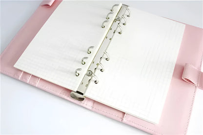 6-hole loose-leaf notebook refill, A5 Daolin paper, 40 sheets, blank dot matrix lined square pages