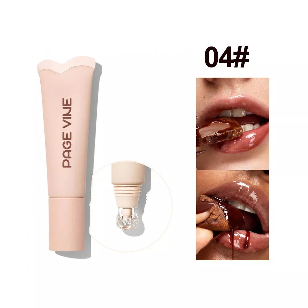 4-Color Brightening Lip Balm with moisturizing and exfoliating benefits in compact design