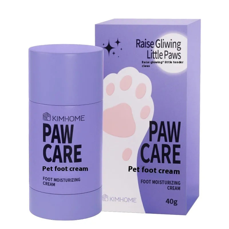 40g pet foot cream container with Brazil palm wax formula and claw balm for cat and dog paw care