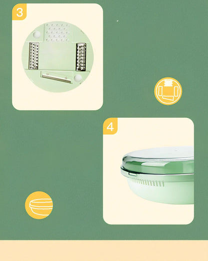 Multifunctional plastic vegetable cutter with 27.3cm length and modern minimalist design in B479-C colour